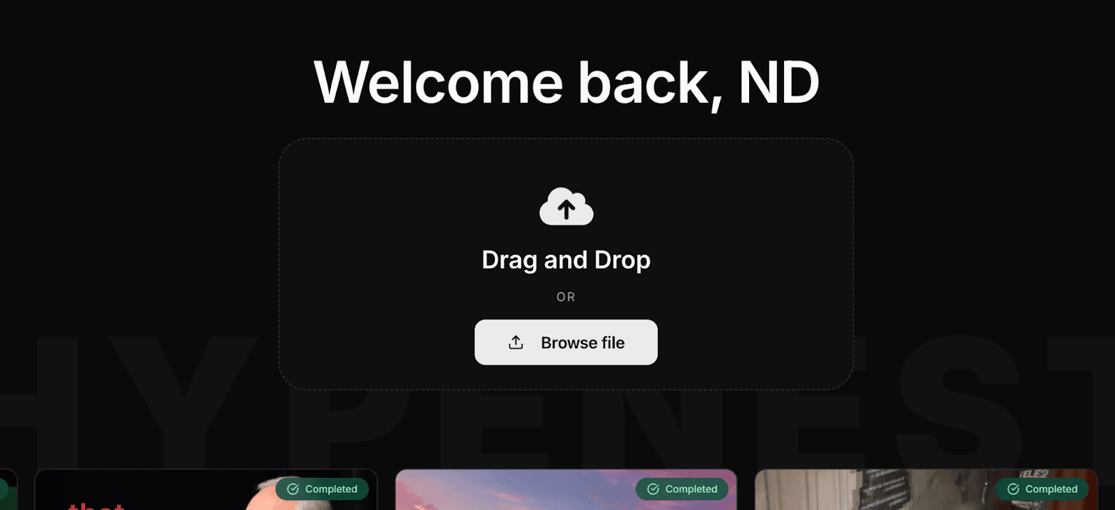 3 Step AI Workflow for Video Repurposing - upload, detect moments, schedule, publish