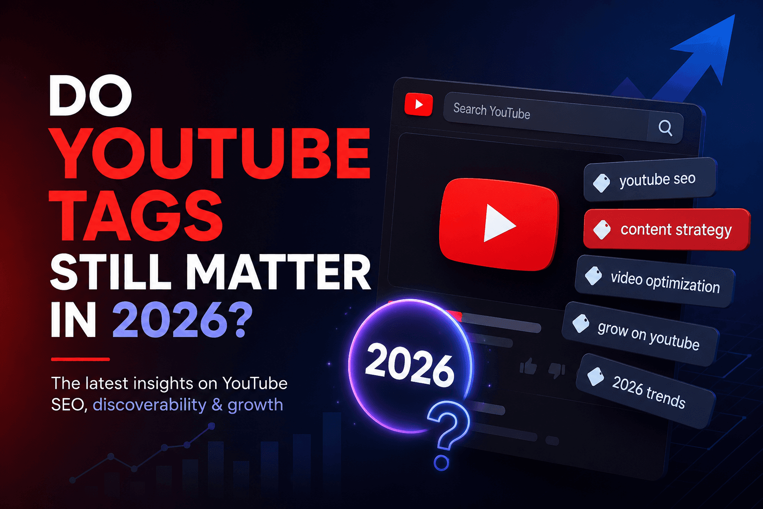 Creator che rivede tag YouTube, titoli e descrizioni in un workflow SEO moderno