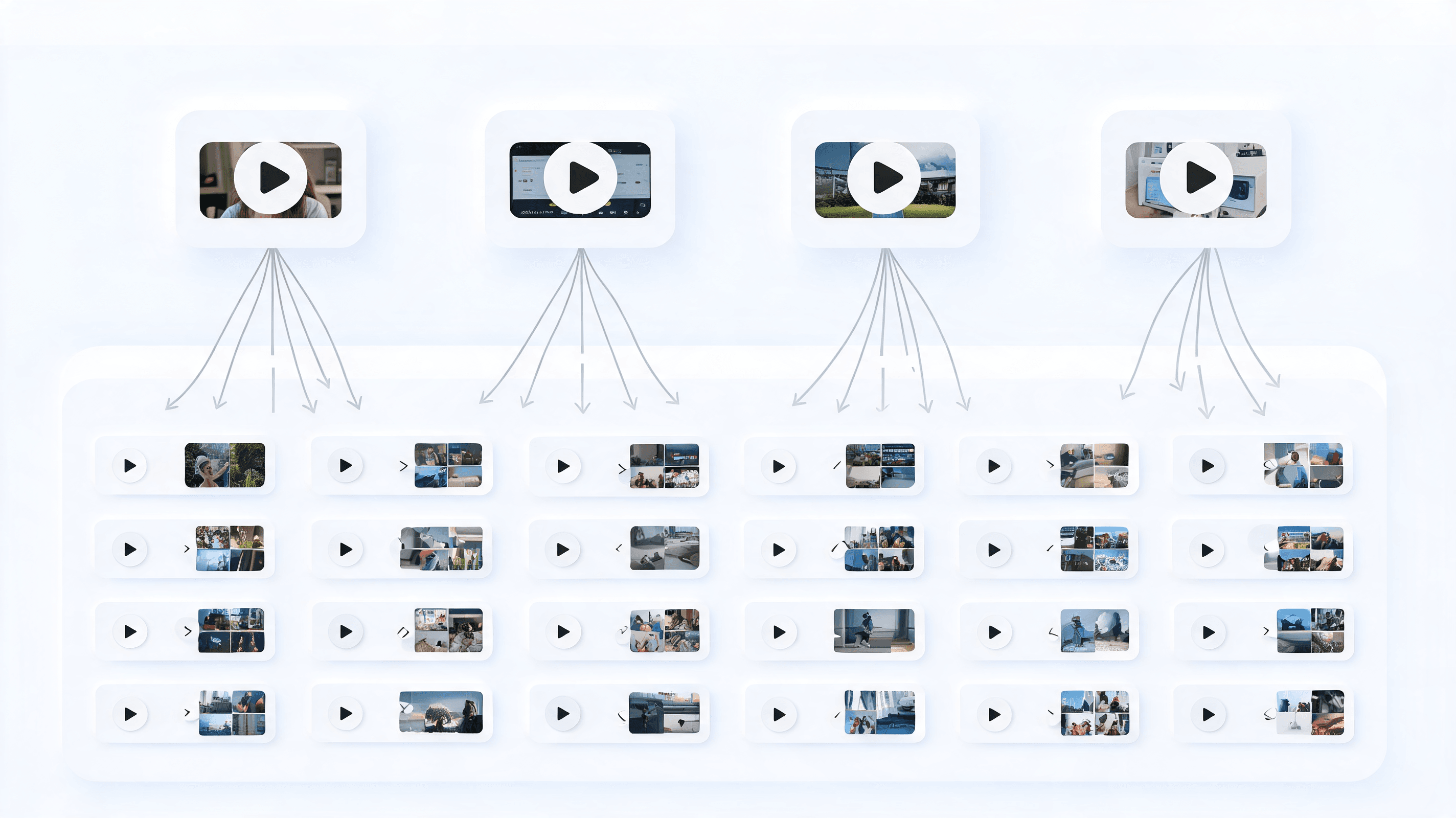 Wie du 30 Shorts aus 4 langen Videos batchst supporting visual 1