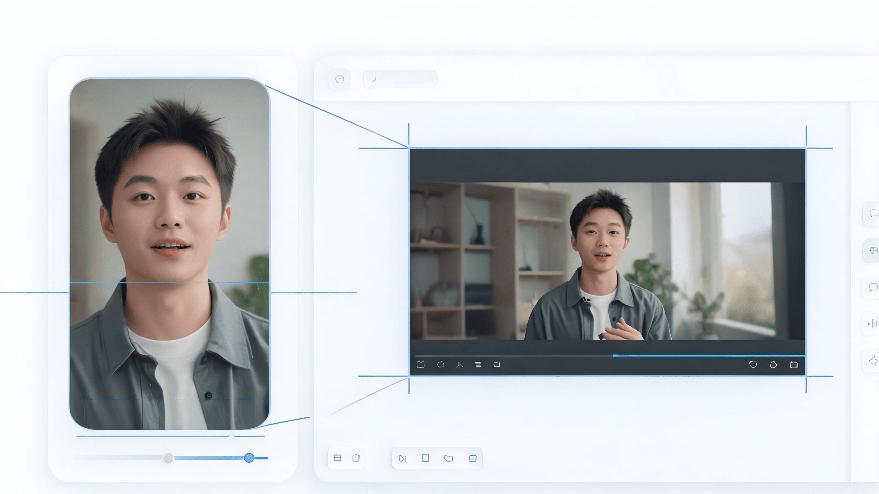 Cross-platform publishing system for turning one YouTube video into TikTok content series