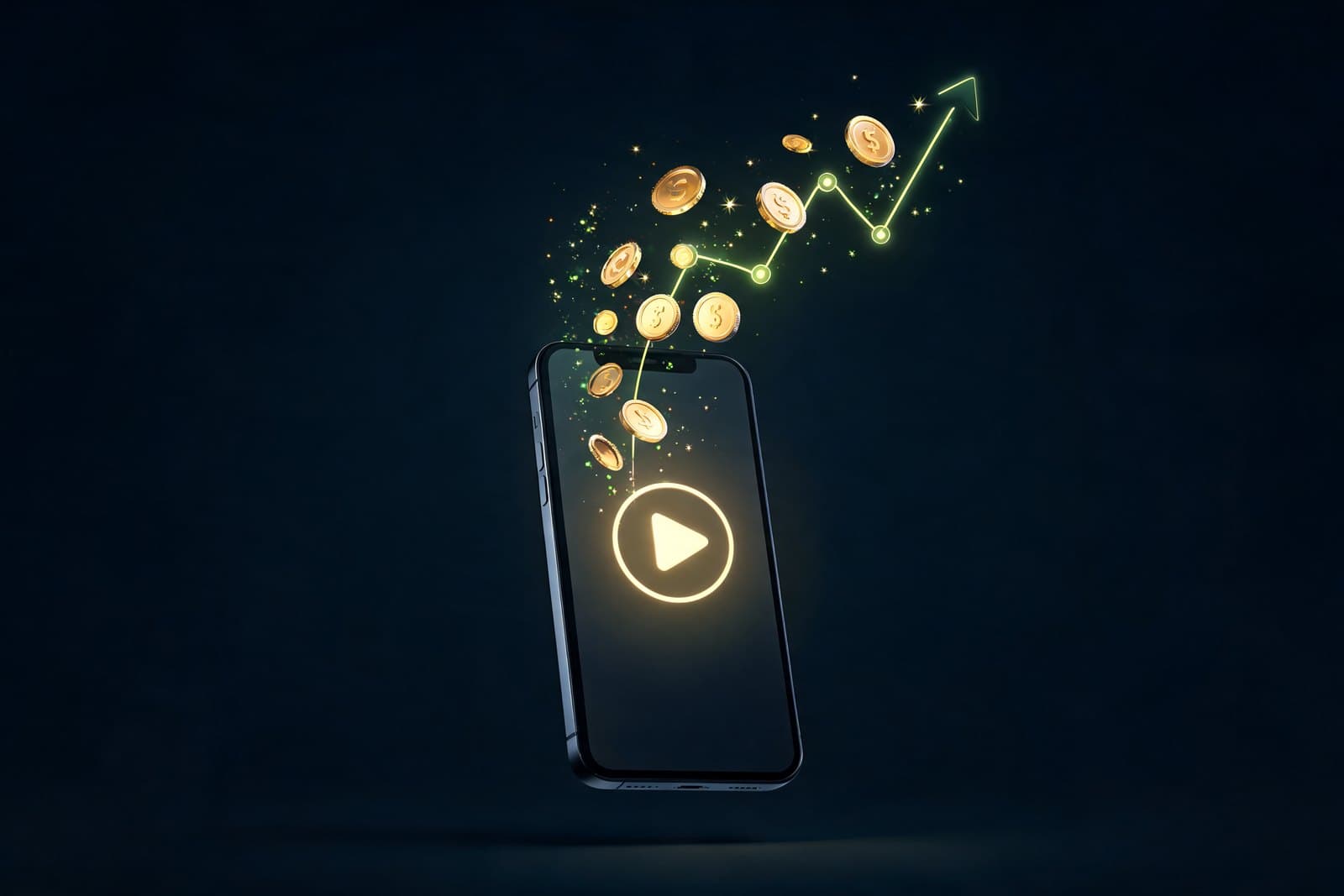 Creator reviewing YouTube Shorts revenue, RPM, and monetization analytics on a dashboard